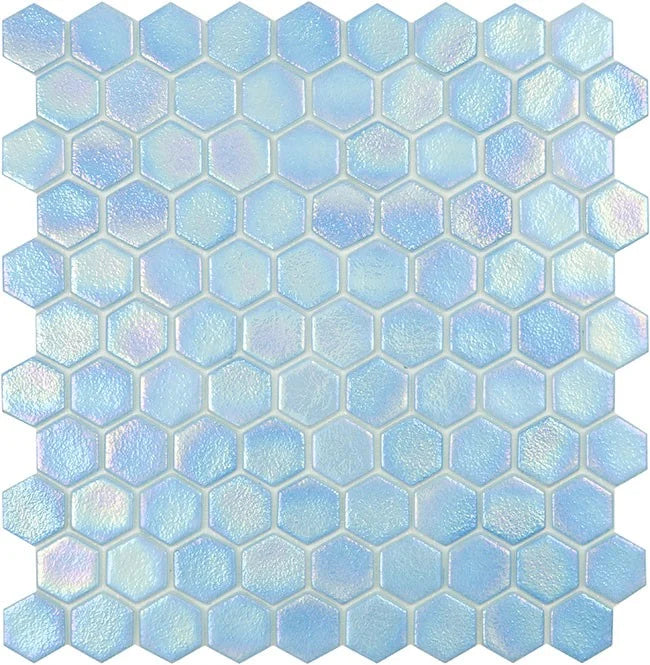 MOZAIC PE PLASA SHELL HEX  35X35CM VIDREPUR MADE IN SPAIN
