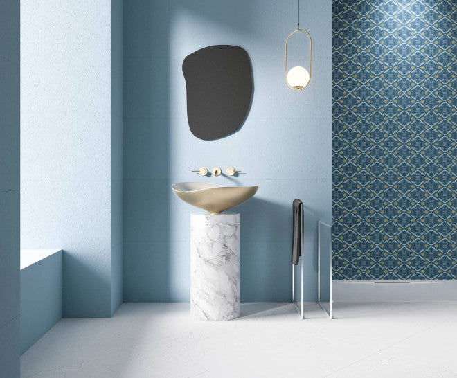 Faianță Spring Blue 45×120 cm – Porțelanată Mat, Made in Spain | APARICI