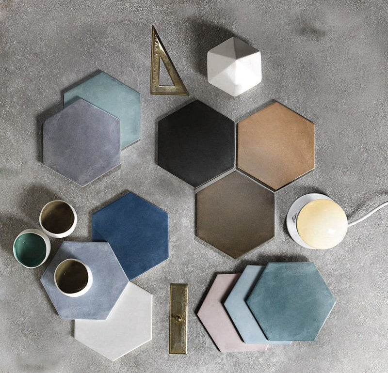 Gresie porțelanată hexagonală Exanuance 14 × 16 cm – Tonalite