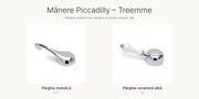 Mânere Piccadilly: pârghie metalică sau ceramică