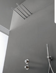 Pară de duș tubulară 22mm din inox, de perete – Treemme, imagine de ambianță