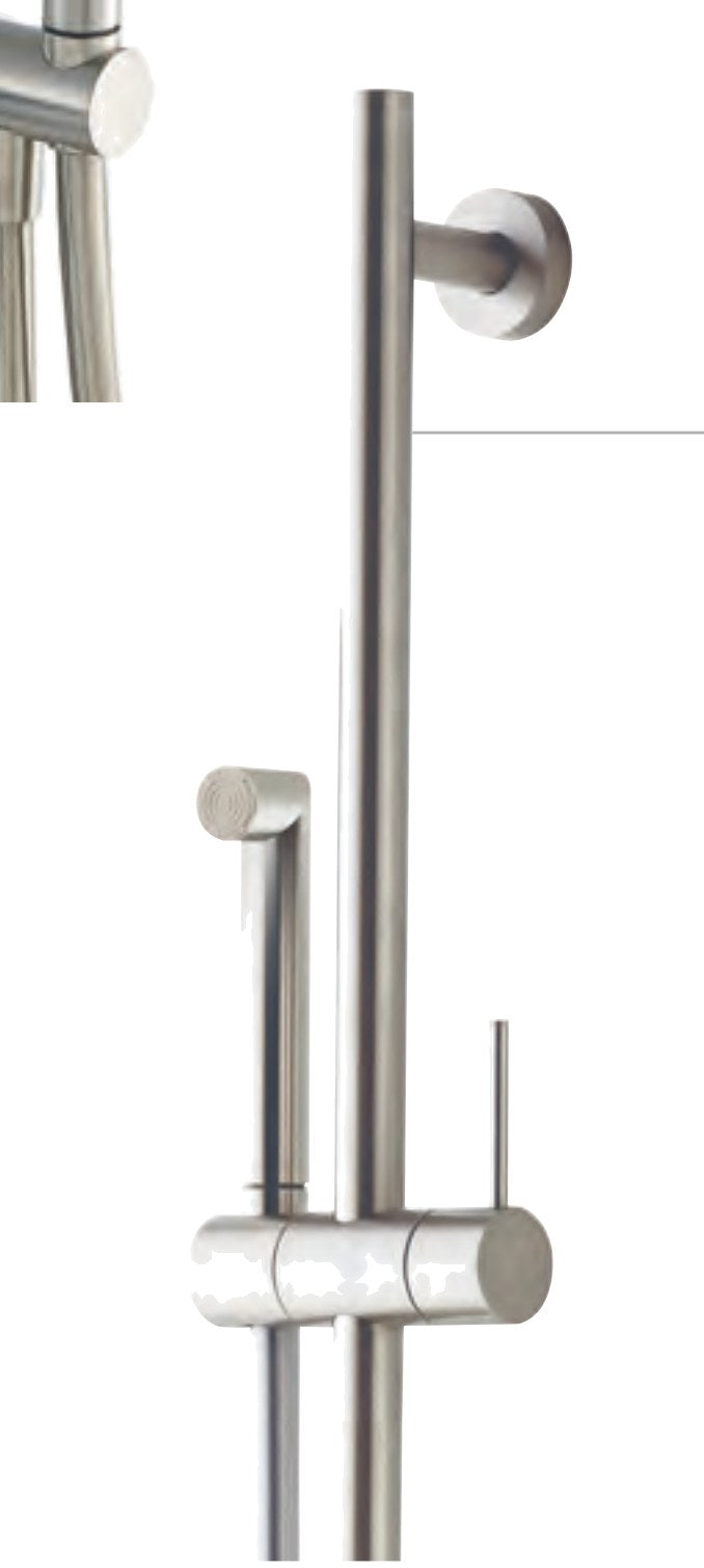 Kit duș 28mm din inox, cu duș de mână Treemme