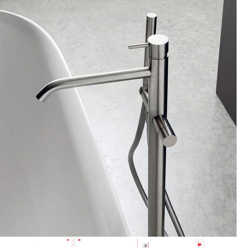Baterie 40mm de pardoseală, pentru lavoar sau cadă – Treemme, imagine de ambianță