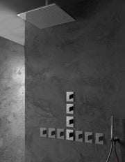 Termostat de duș încastrat Treemme din inox, de la 1 la 6 ieșiri – Treemme, imagine de ambianță
