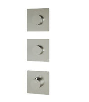 Termostat de duș încastrat Treemme din inox, plăci separate, 2 sau 3 ieșiri Treemme