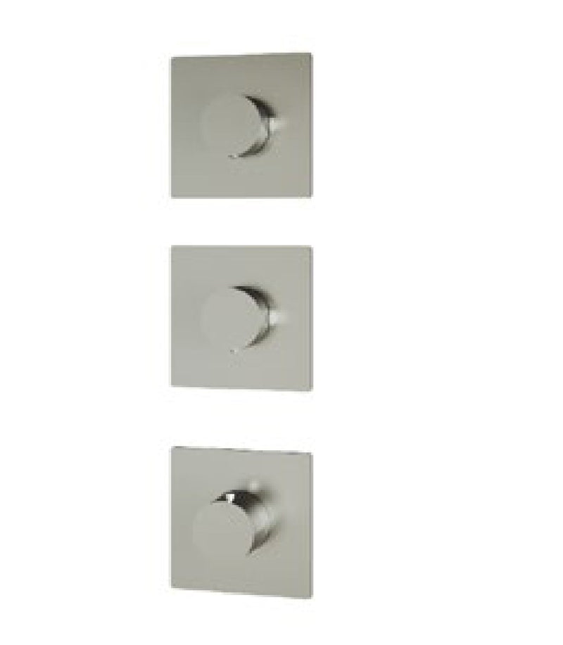 Termostat de duș încastrat Treemme din inox, plăci separate, 2 sau 3 ieșiri Treemme