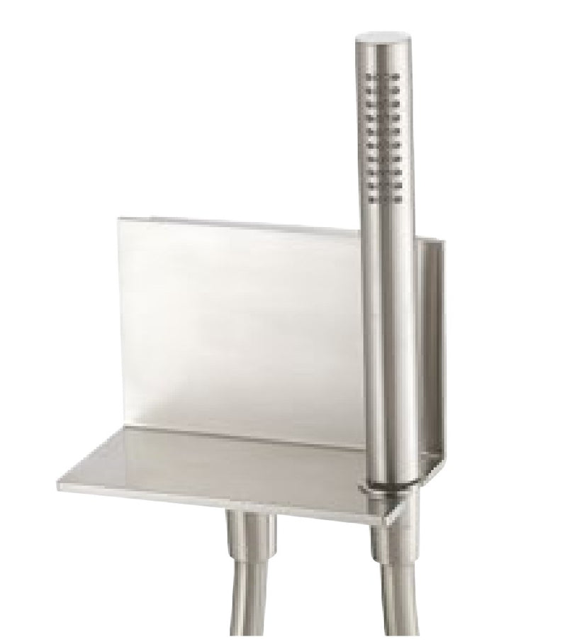 Kit duș Treemme din inox cu suport, furtun și duș de mână Treemme
