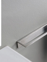 Etajeră 22mm din inox, cu blat din sticlă – Treemme, imagine de ambianță