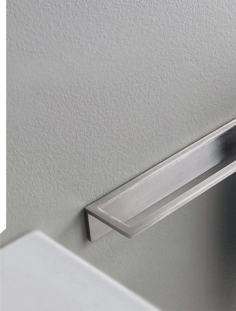 Etajeră 22mm din inox, cu blat din sticlă – Treemme, imagine de ambianță