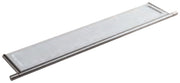 Etajeră 40mm din inox, cu blat din sticlă Treemme