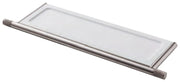 Etajeră 22mm din inox, cu blat din sticlă Treemme