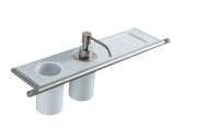 Suport de perete 22mm din inox pentru pahar și dozator Treemme