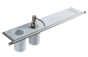 Suport de perete 22mm din inox pentru pahar și dozator Treemme