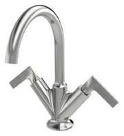Baterie lavoar Flou din inox, cu două mânere Treemme