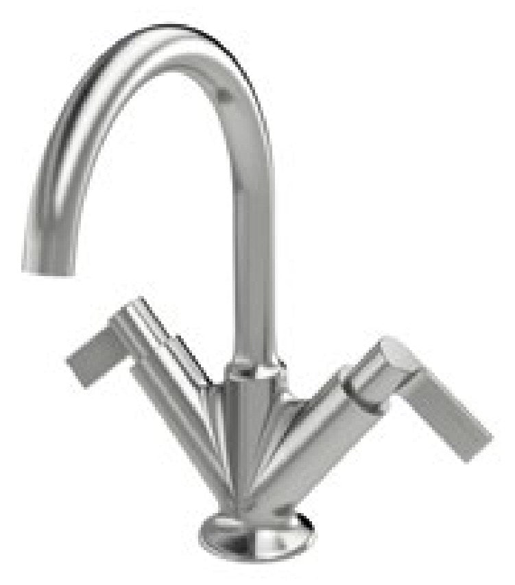 Baterie lavoar Fly din inox, cu două mânere Treemme