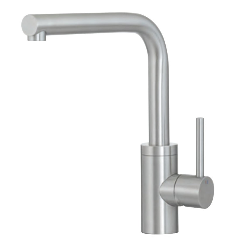 Baterie de bucătărie 40mm din inox, monocomandă Treemme