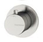 Termostat de duș încastrat Treemme din inox, cu comutator, rozete rotunde separate Treemme