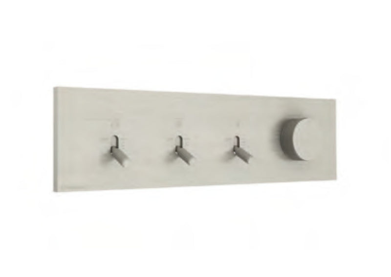 Baterie de duș încastrată Watt din inox, 2–5 ieșiri Treemme