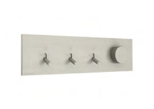 Baterie de duș încastrată Watt din inox, 2–5 ieșiri Treemme