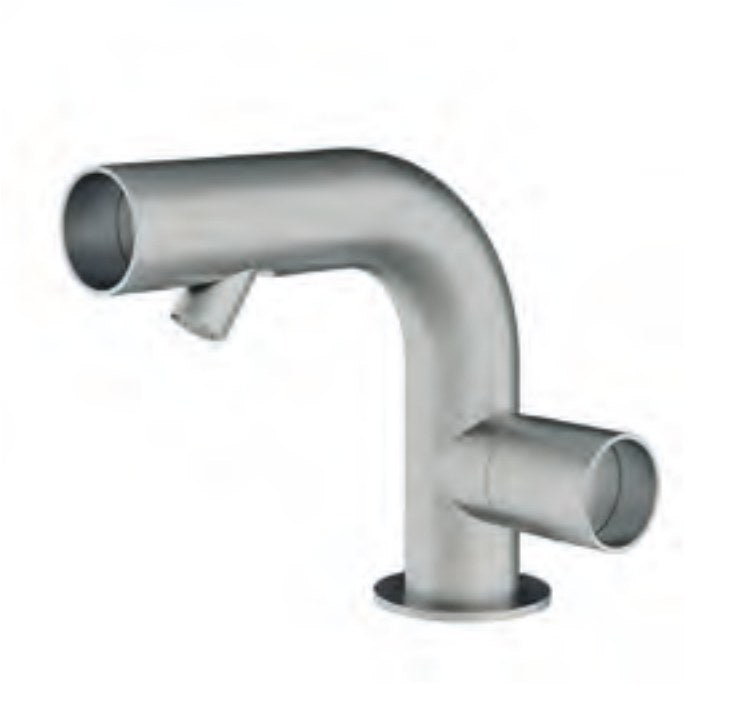 Baterie bideu WaterTube din inox, monocomandă Treemme