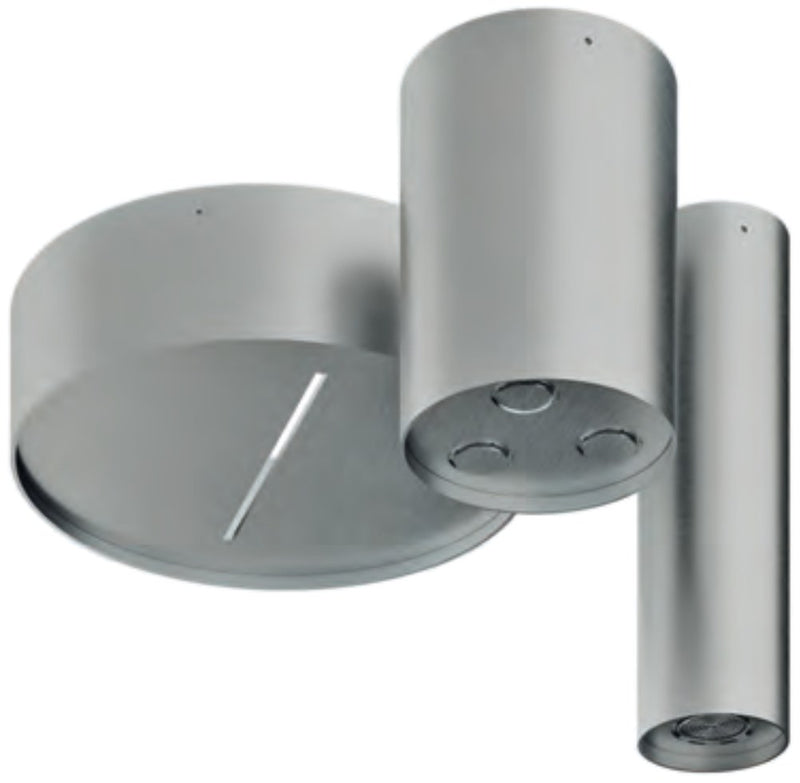 Pară de duș WaterTube din inox, de tavan sau de perete Treemme