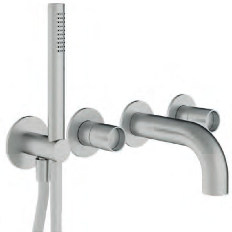 Baterie cadă-duș WaterTube încastrată, cu duș de mână Treemme