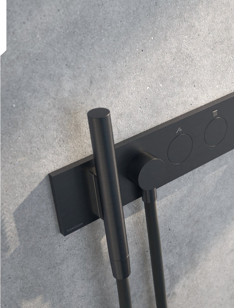 Baterie de duș încastrată W-Touch din inox cu duș de mână integrat – Treemme, imagine de ambianță