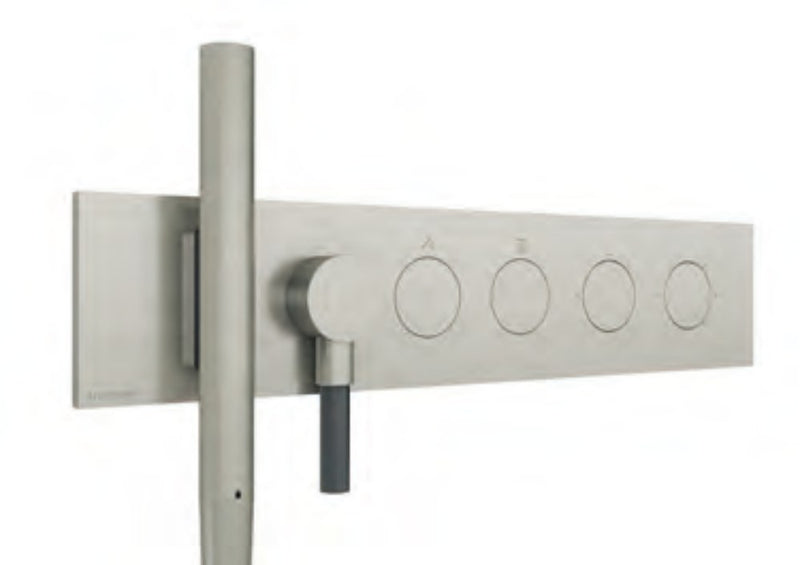 Baterie de duș încastrată W-Touch din inox cu duș de mână integrat Treemme