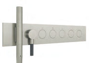 Baterie de duș încastrată W-Touch din inox cu duș de mână integrat Treemme