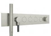 Baterie de duș încastrată W-Touch din inox cu duș de mână integrat Treemme