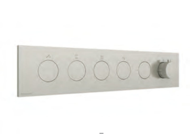 Termostat de duș încastrat W-Touch din inox cu butoane, 2–5 ieșiri Treemme