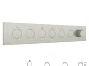 Termostat de duș încastrat W-Touch din inox cu butoane, 2–5 ieșiri Treemme
