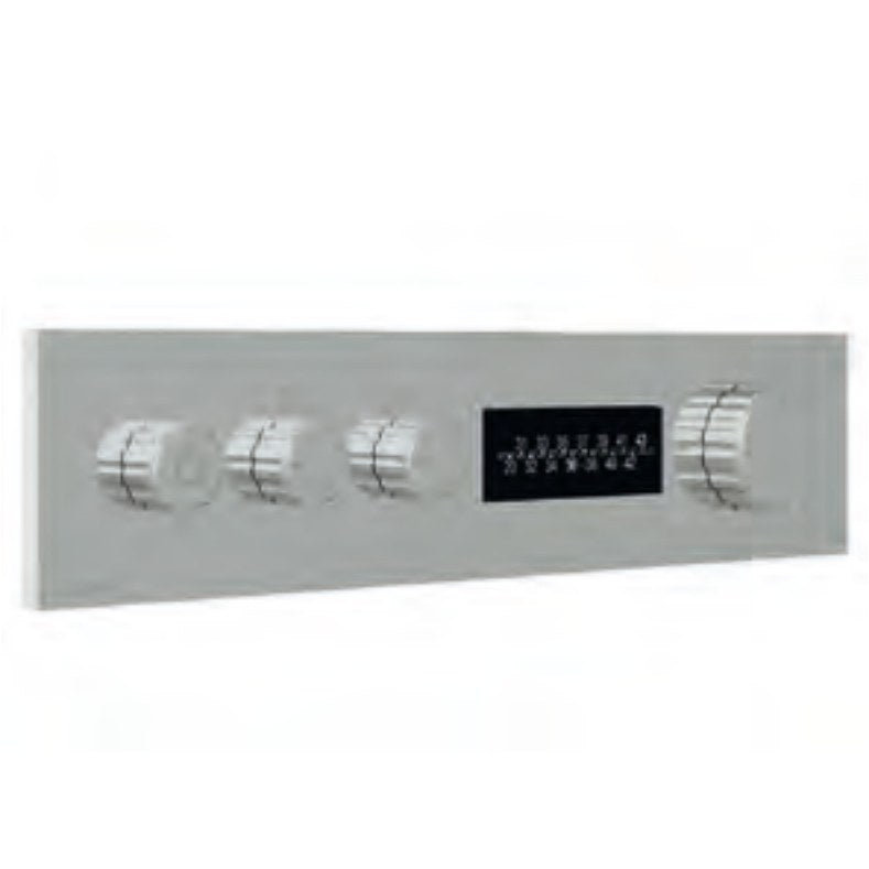 Termostat de duș încastrat W-70s cu afișaj digital și comandă LED, 2–6 ieșiri Treemme