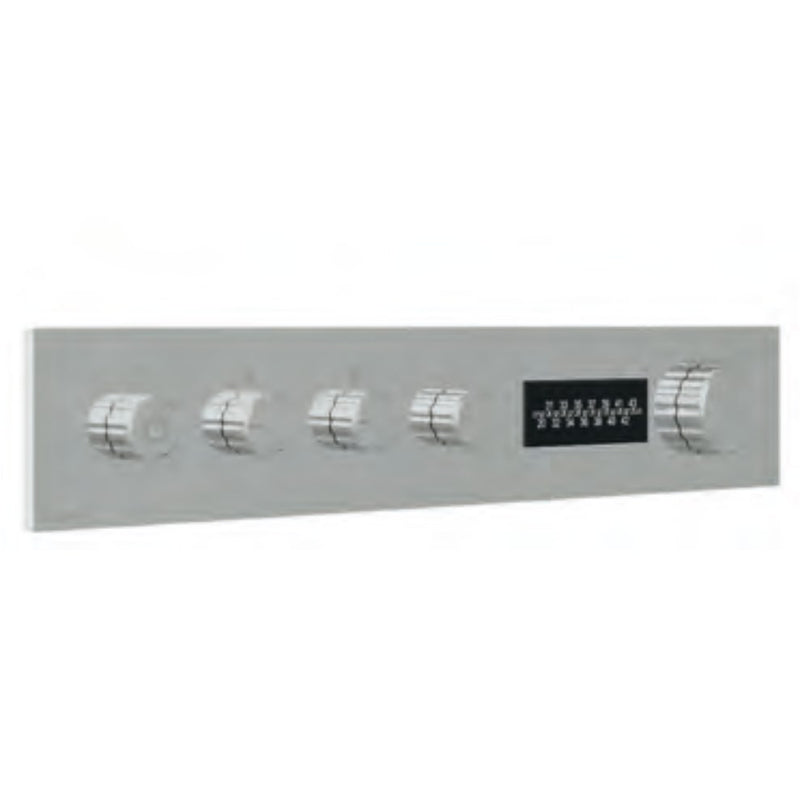 Termostat de duș încastrat W-70s cu afișaj digital și comandă LED, 2–6 ieșiri Treemme