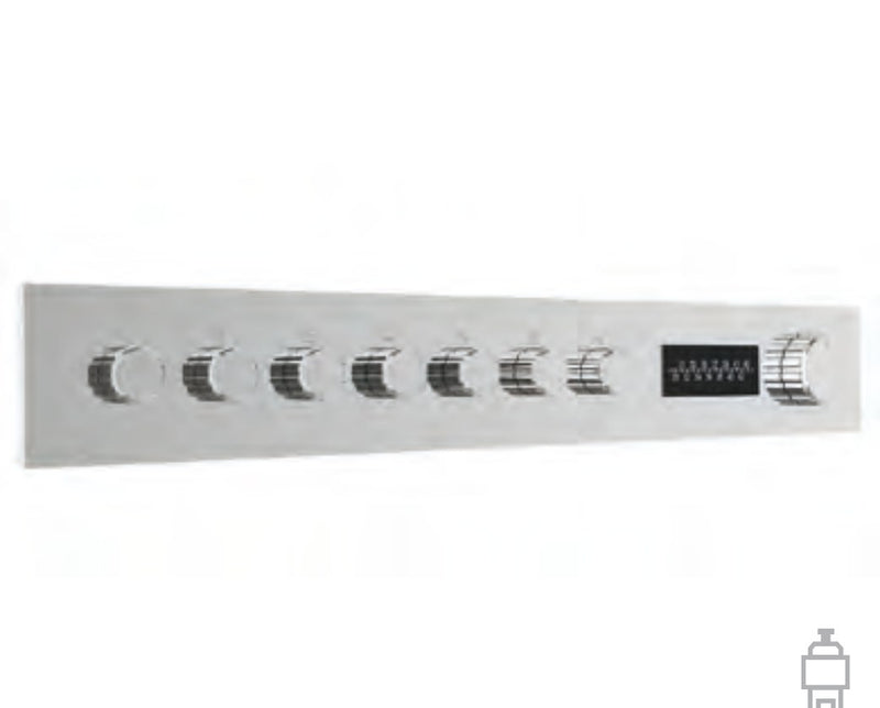 Termostat de duș încastrat W-70s cu afișaj digital și comandă LED, 2–6 ieșiri Treemme