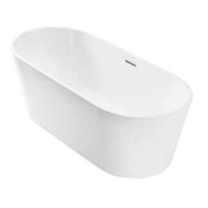 Cadă Freestanding Viterbo 160x80 cm – Compozit Alb Premium Italy