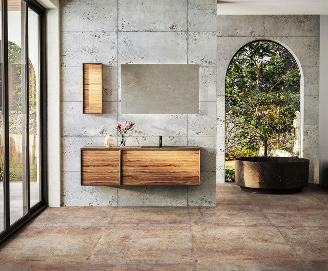 Gresie și faianță porțelanată Vulcano Ice 60 × 60 cm, natural – Aparici