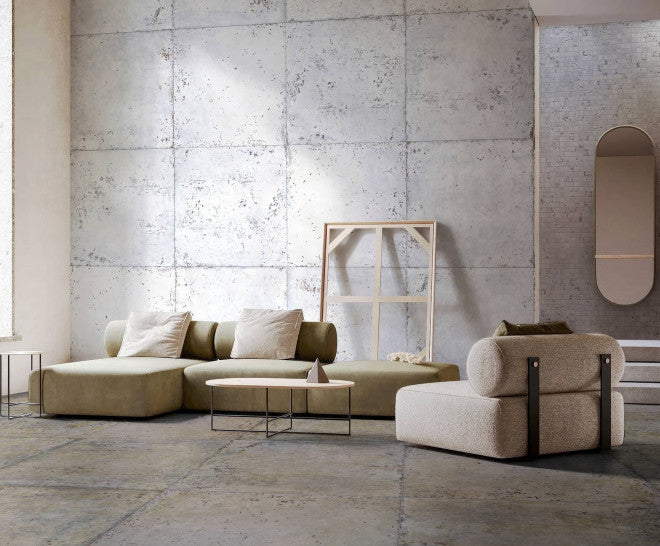 Gresie și faianță porțelanată Vulcano Ice 60 × 60 cm, natural – Aparici