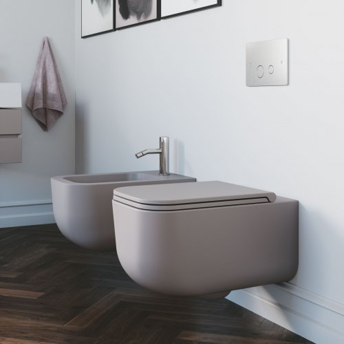 Bidet Suspendat Revolution SDR Ceramiche 36x53 cm - Made in Italy - Livin-Stone Solid Surface