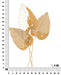 Schiță de dimensiuni Autumn Leaf Gold: 53 cm lățime, 84,5 cm înălțime și 4 cm adâncime