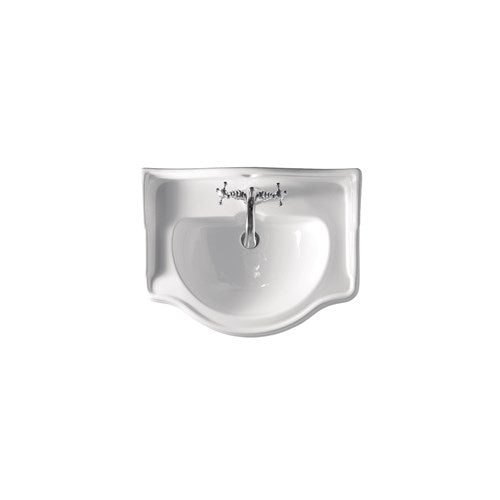RETRO Lavoar cu piedestal alb 1046