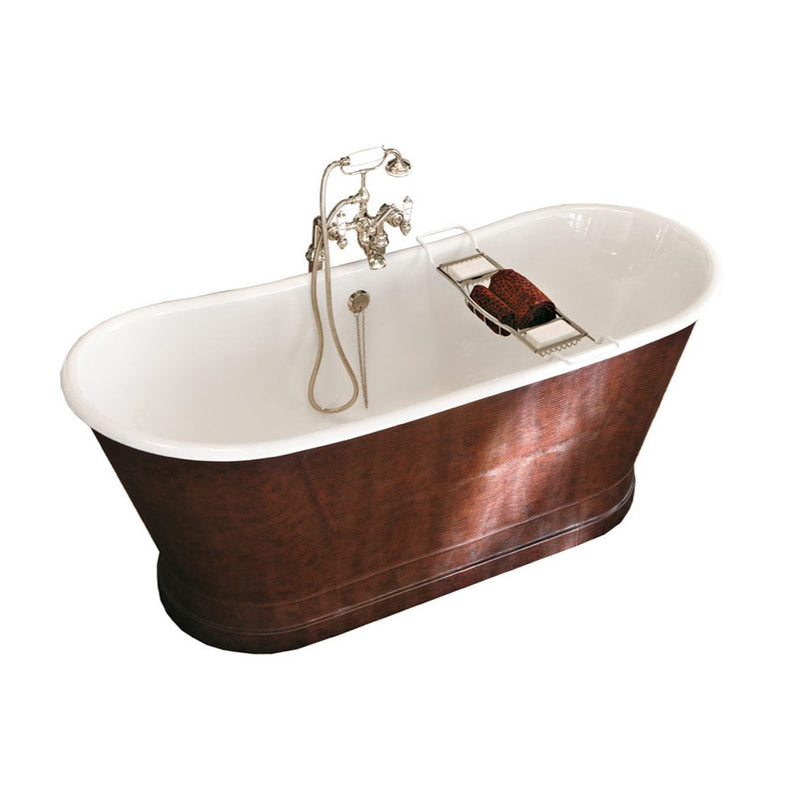 Cadă de Baie din Fontă Clasică York Aramă 170x68cm - Gentry Home Italy