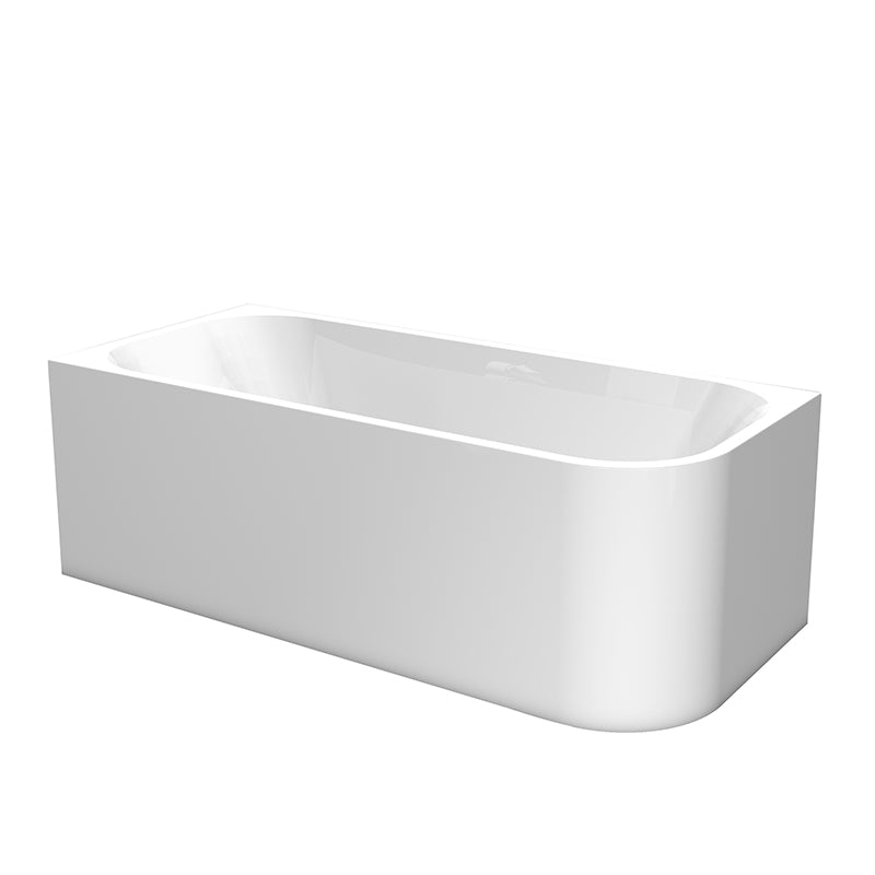 Cadă de Colț Stânga Florida Maugli - Cadă Freestanding Acril Alb 150x75 cm