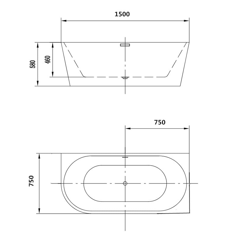 Cadă de Baie Freestanding Florida - Design Modern de Colț Dreapta, Culoare Albă