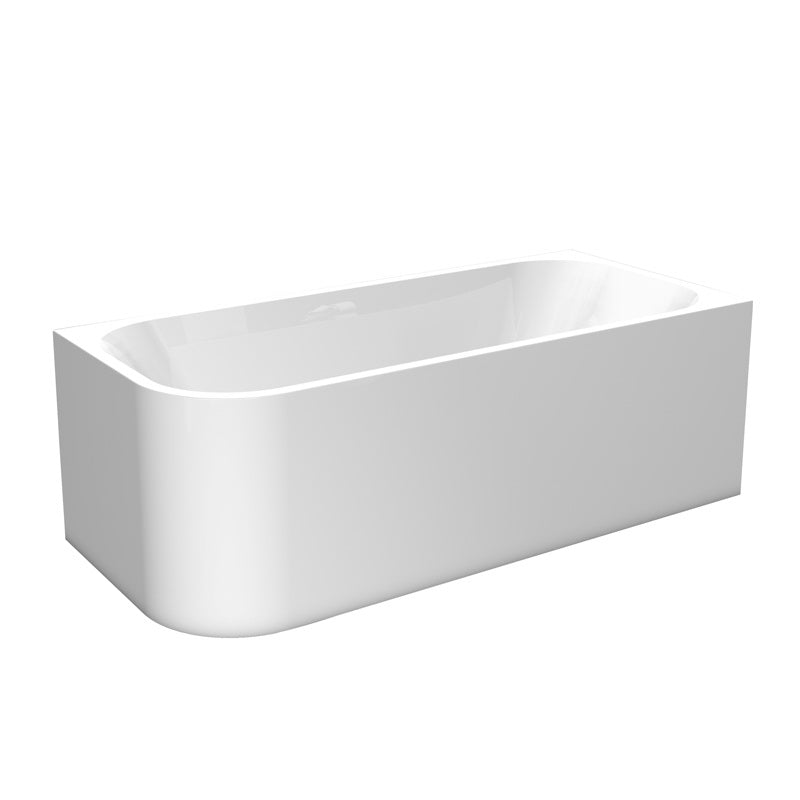 Cadă de Baie Freestanding Florida - Design Modern de Colț Dreapta, Culoare Albă