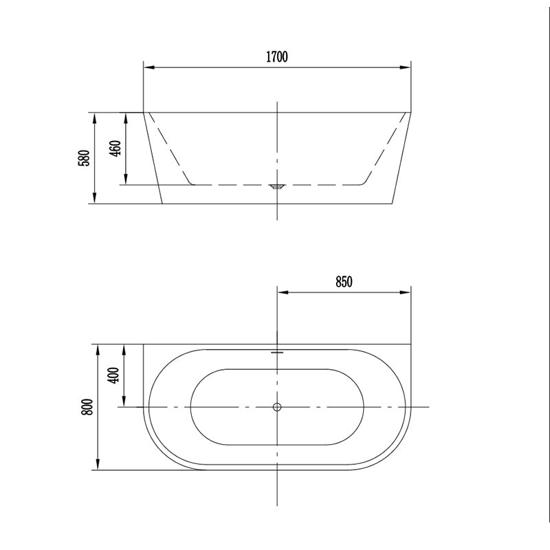 Cadă Freestanding Beatrice 170cm - Design Modern și Elegant pentru Baie