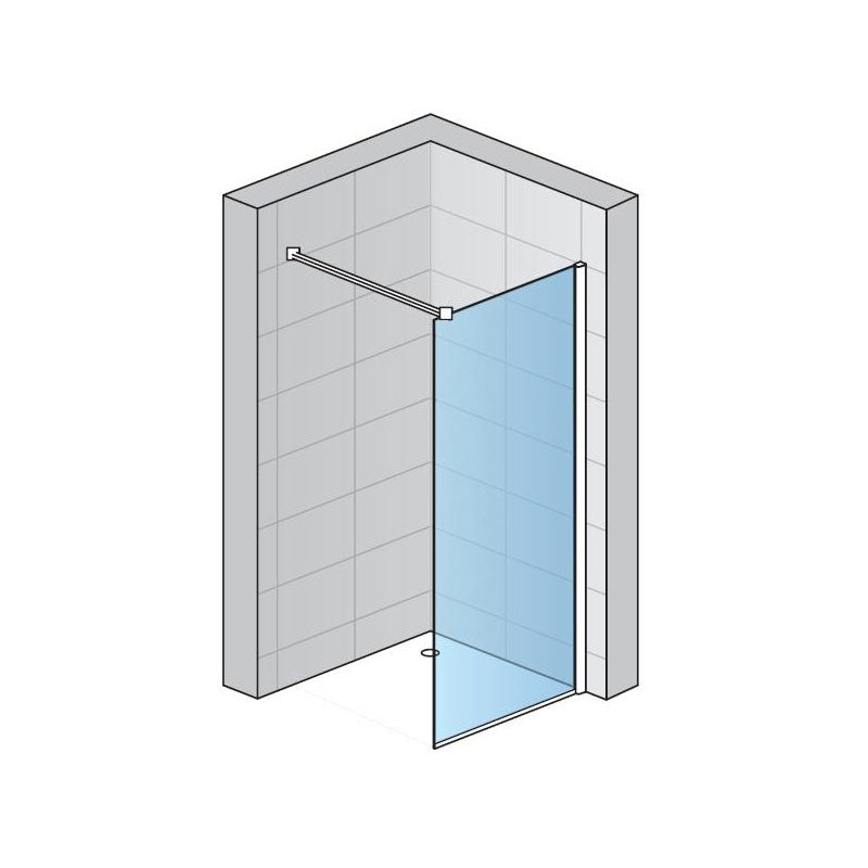 Paravan de dus walk-in sanswiss 70x200 cm negru mat