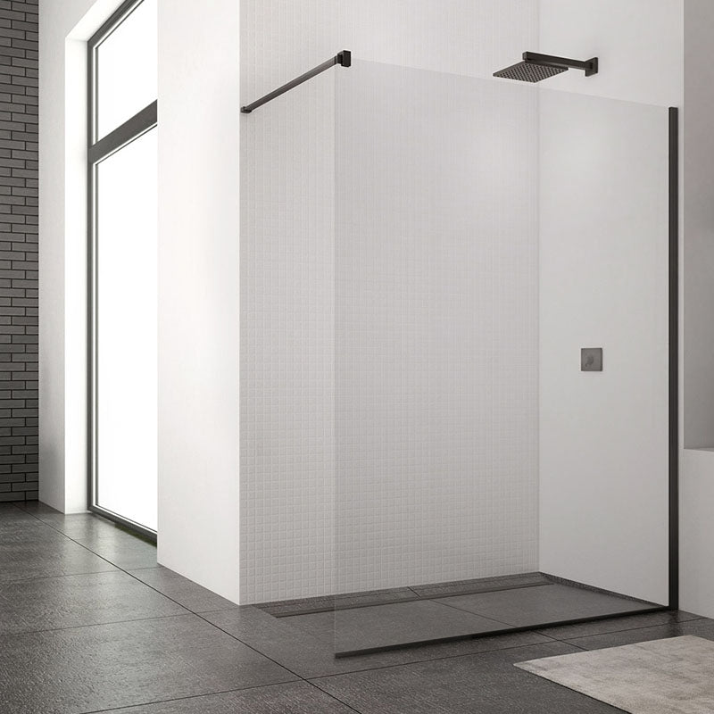 Paravan de dus walk-in sanswiss 80x200 cm negru mat