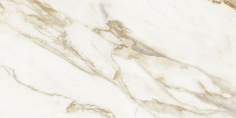 Gresie porțelanată Adaggio Gold Ivory 60 × 120 cm, lucios, aspect marmură – Baldocer