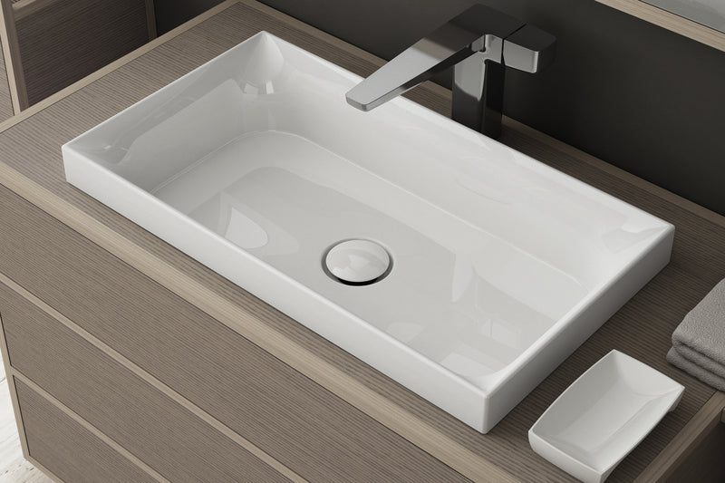 Lavoar de blat ULM 60x33 cm – Ceramică Italia, finisaj lucios alb